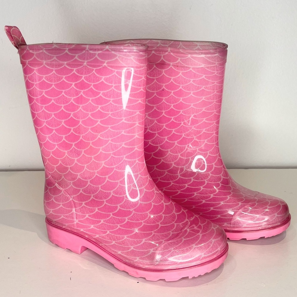 Kids Pink Capelli Rainboots Girls Size 13
